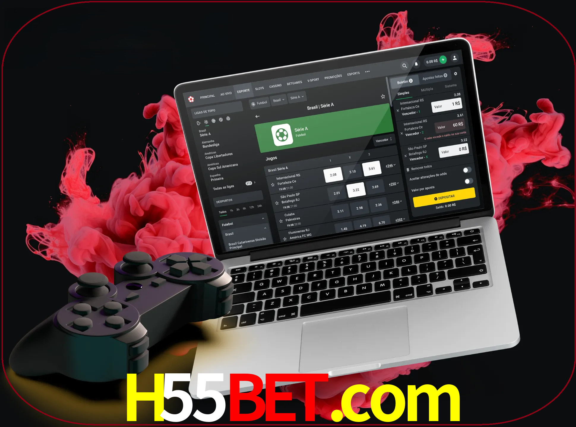 Visite a secção especial de jogos de vídeo em h55bet para descobrir em que jogos pode apostar e ganhar muito dinheiro.
